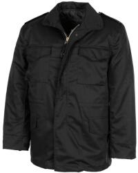 MFH amerikai terepblúz M65 kivehető steppelt béléssel, fekete