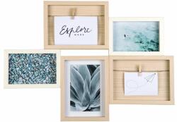 Hama 114655 Kalmar 50, 5x36 Képkeret - Fehér/barna (114655) (114655)