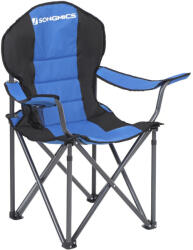 SONGMICS Összecsukható Kempingszék Szivacsos Üléssel Kék (EUZ-GCB06BU)
