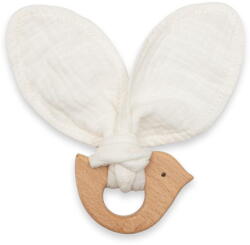 NEW BABY Dětské kousátko s ptáčkem New Baby Bird white (53529-nb-muslin-bird-white) - pcone