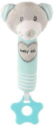 Baby Mix Bear Mint Whistling Plush Toy with Teether (37201-Ale-STK-19392 MB-med-mat) - pcone