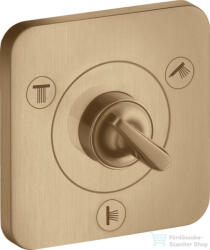 Hansgrohe AXOR CITTERIO E Trio/ Quattro falsík alatti elzáró- és váltószelep 12 x 12, szálcsiszolt bronz 36772140 (36772140)