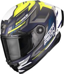 Scorpion Cască integrală pentru motocicletă Scorpion EXO-RACE Air Kobra FIM2, albastru mat-galben fluo (SCRP161-513-220)