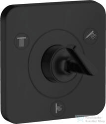 Hansgrohe AXOR CITTERIO E Trio/ Quattro falsík alatti elzáró- és váltószelep 12 x 12, matt fekete 36772670 (36772670)