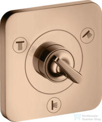 Hansgrohe AXOR CITTERIO E Trio/ Quattro falsík alatti elzáró- és váltószelep 12 x 12, polírozott vörös arany hatású 36772300 (36772300)