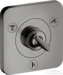 Hansgrohe AXOR CITTERIO E Trio/ Quattro falsík alatti elzáró- és váltószelep 12 x 12, polírozott fekete króm 36772330 (36772330)