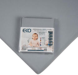 EKO lepedő gumírozott pamut 120x60 cm - szürke