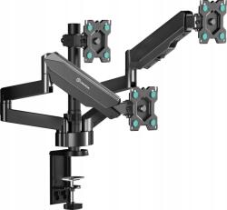 ONKRON Triple Monitor Desk Mount Stand for 13-32-Inch LCD LED Screens up to 8 kg, Black (G280)