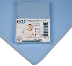  EKO lepedő gumírozott pamut 120x60 cm - kék