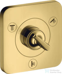 Hansgrohe AXOR CITTERIO E Trio/ Quattro falsík alatti elzáró- és váltószelep 12 x 12, polírozott arany hatású 36772990 (36772990)