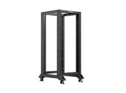 Lanberg 19" 27U 600x800 szabadon álló rack keret, fekete V2 (OR01-6827-B) - bbmarket