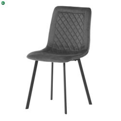 Artium Szürke bársony étkezőszék, DCL-973 GREY4