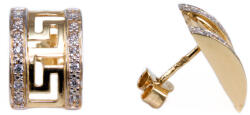 Ékszershop Köves görög mintás arany fülbevaló (1325583)