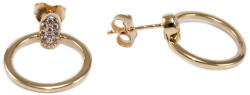 Ékszershop Köves lógós kör arany fülbevaló (1325691)