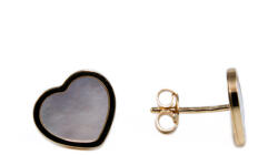 Ékszershop Gyöngyházas szív arany fülbevaló (1278943)