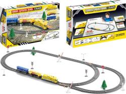 LEAN Toys Lean Toys Elektromos Vonat + Sínek Vonatrajongóknak Kétsebességes Vonatok Vonatépítő (11103) (11103)