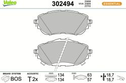 VALEO Sada brzdových platničiek kotúčovej brzdy VALEO 302494 (302494)