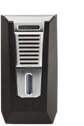 Colibri Slide Black & Chrome szivaröngyújtó - dupla jet láng, beépített szivarfúró (C-LI850T11)