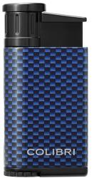 Colibri Evo CF kék szivaröngyújtó - ferde jet lánggal, karbon mintával (C-LI520C33)