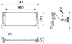 MAHLE Chladič motora MAHLE CR 2773 000P (CR 2773 000P)