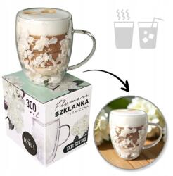 Ecarla Kávés és teás poharak SZK185 virág mix 300 ml 1 db (SZK185)