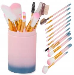 Verk Group Verk 01470 Kozmetikai ecsetkészlet 12 db rózsaszín (01470)