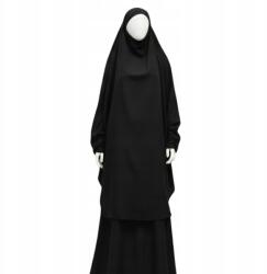  Ruha Muszlim Ima 2 Részes Hidzsáb Abaja Ramadan Fekete (B09MH5NN89)