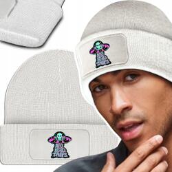  Meleg Téli Sapka Fehér No Bad Trips Divatos Wz (Czapka Zimowa Biała Beanie Z Nadrukiem)