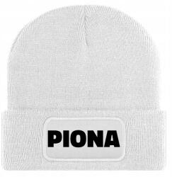  Sapka Fehér Téli Őszi Pamut Függőleges Beanie Univerzális Ajándék (Czapka Zimowa Biała PIONA)