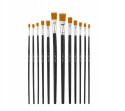 Crelando Nylon ecsetkészlet Crelando 12 db-os nyírfából