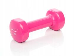 Vivo Öntöttvas súlyzók Edző súlyzók Vinil súlyzók 1kg Rózsaszín 1 db (4560122)