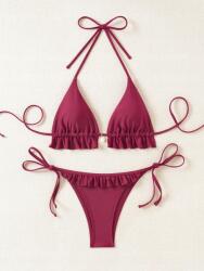 Shein Piros Kétrészes Fürdőruha V65 S06__46