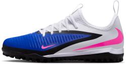 Nike Phantom 6 Low Academy TF műfüves focicipő, gyerekméret, királykék - fehér (HQ2038-446)