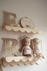 baby wood WAVE polc - természetes