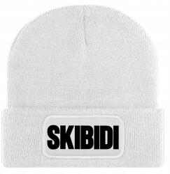  Téli Sapka Fehér Beanie Meleg Pamut Trendek Stílusos Skibidi Ajándék (Czapka Zimowa Biała SKIBIDI)