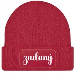  Sapka Piros Téli Őszi Pamut Elfoglalt Beanie Unisex Ajándék (Czapka Zimowa Czerwona ZAJĘTY)