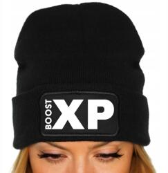  Téli Sapka Fekete Unisex Ifjúsági Trendek Tiktok Ajándék Boost Xp (Czapka Czarna BOOST XP)
