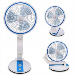 VERK GROUP Verk 15765_N Összecsukható ventilátoros vezeték nélküli asztali lámpa, álló asztal, kültéri (15765_N)