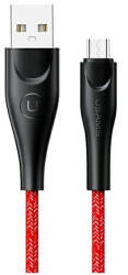 USAMS fonott kábel U41 microUSB 2m 2A SJ396USB02 (US-SJ396) Gyors töltés piros (SJ396USB02)
