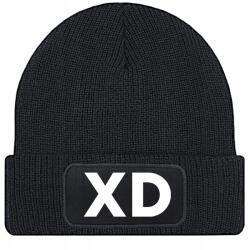  Sapka Fekete Téli Őszi Pamut XD Beanie Univerzális Ajándék (Czapka Zimowa Czarna XD)
