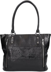Karen rostbőr válltáska N 087 fekete virág
