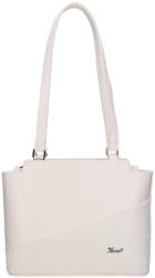 Karen 1682 bis fehér virág rostbőr táska