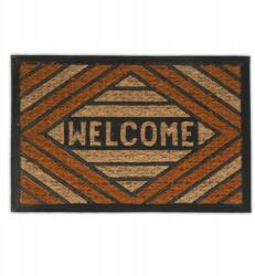 Relaxdays lábtörlő 40×60 cm Welcome natúr