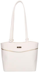 Karen 1693 fehér arany rostbőr táska
