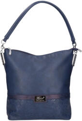 Karen 1337 bis kék virág rostbőr táska