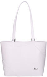 Karen 1522 fehér virág rostbőr táska