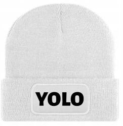  Sapka Fehér Téli Őszi Pamut Yolo Beanie Univerzális Ajándék (Czapka Zimowa Biała YOLO)