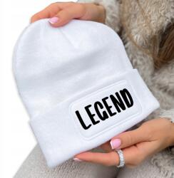  Téli Sapka Fehér Beanie Meleg Pamut Trendek Stílusos Legendák Ajándék (Czapka Zimowa Biała LEGEND)