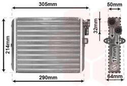 VAN WEZEL Výmenník tepla vnútorného kúrenia VAN WEZEL 59006110 (59006110)