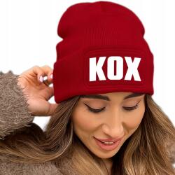  Téli Sapka Piros Unisex Beanie Ifjúsági Trendek TikTok Ajándék Kox (Czapka Czerwona KOX)
